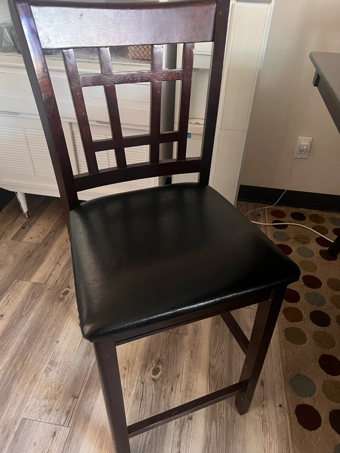 Dark Wood Counter Height dinning  Table and Chairs Set - photo 3