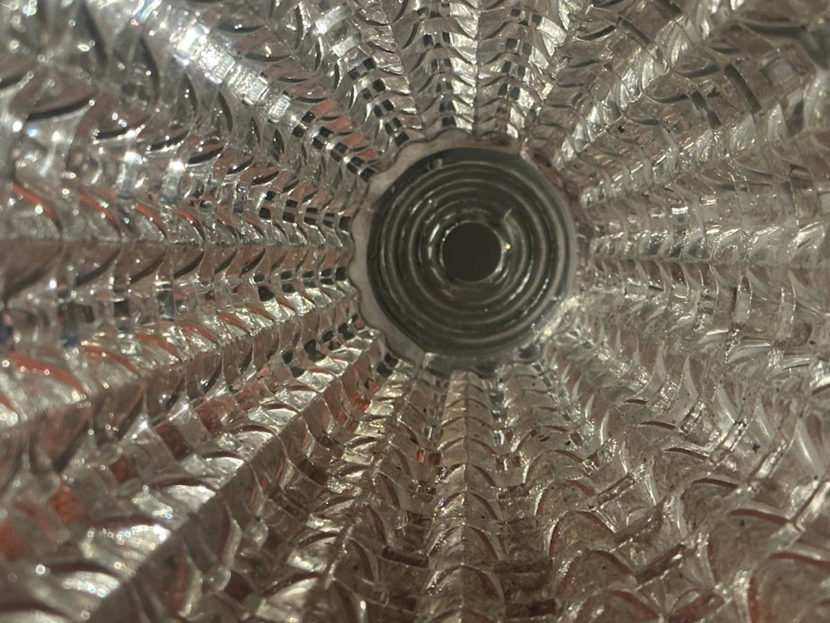 Vintage clear swag light shade replacement - photo 3