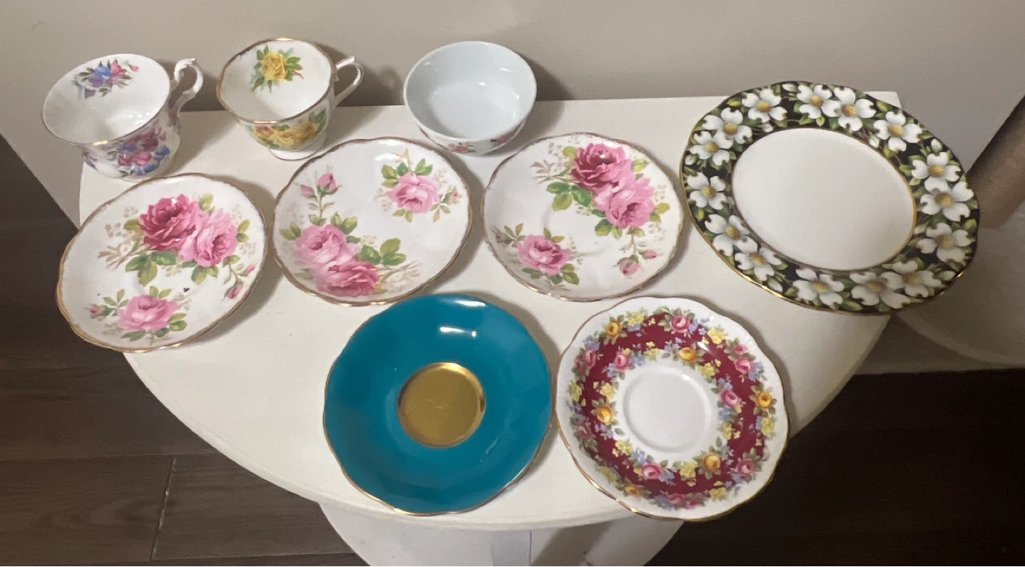 TAKE ALL - Vintage Royal Albert Bone China Lot – 8 Pieces