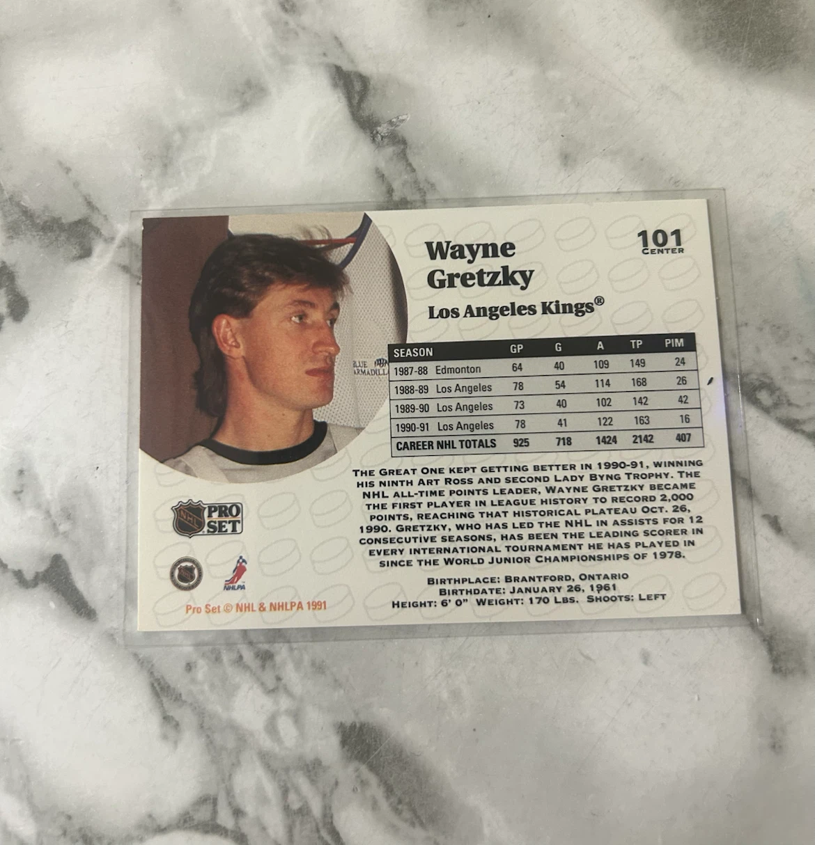 Wayne Gretzky Hockey Card - photo 2
