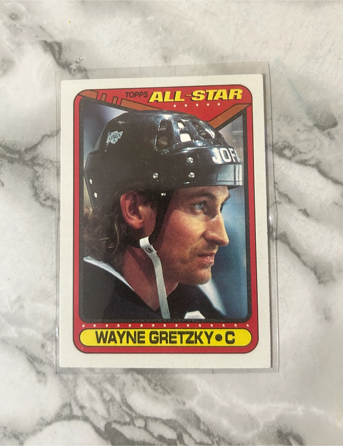 1990 Topps Wayne Gretzky All-Star Hockey Card