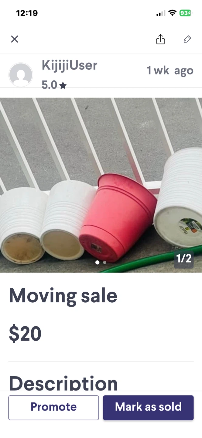 Hanging Planters and Pots - Moving Sale - photo 2