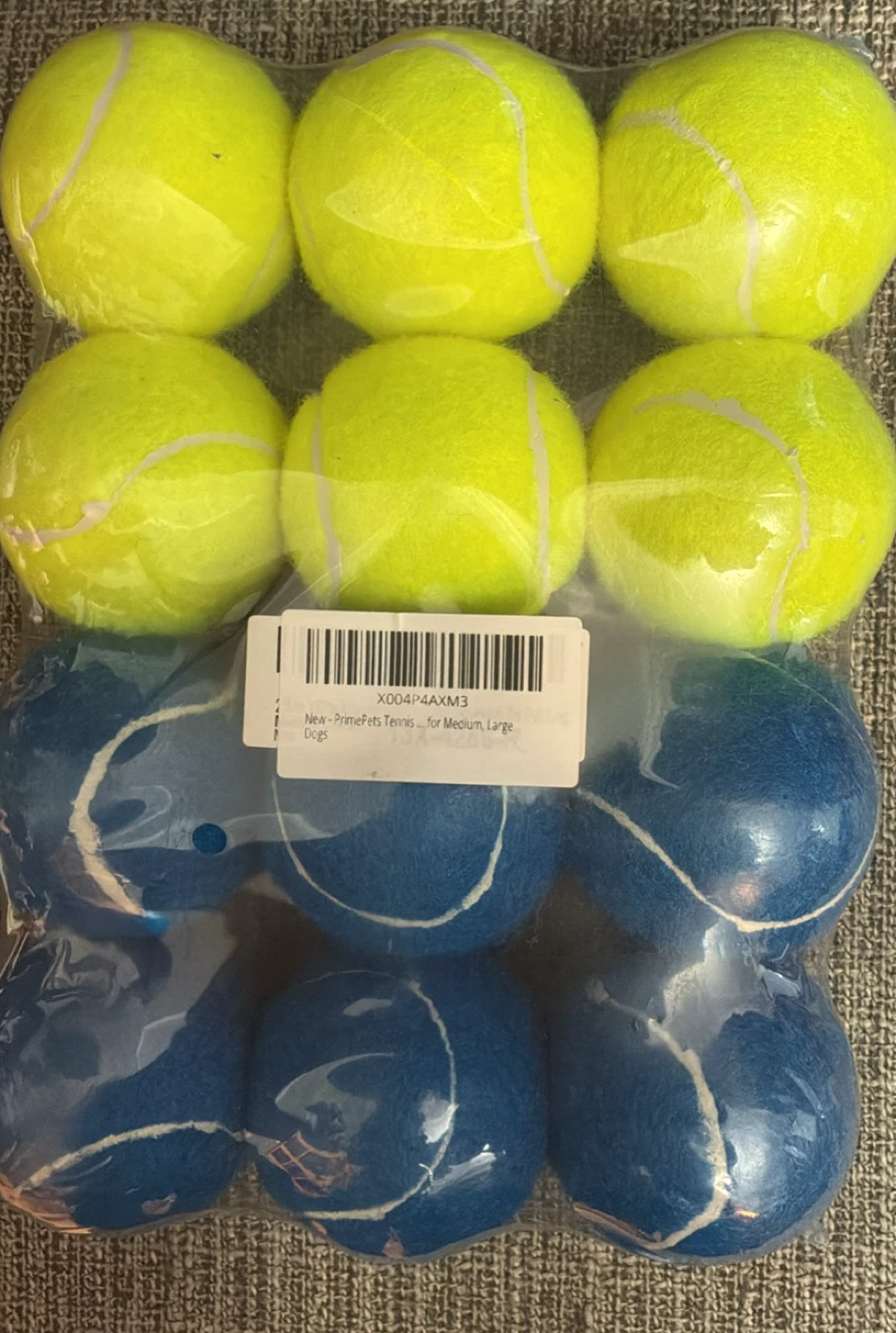 New PrimePets Tennis Balls for Medium, Large Dogs