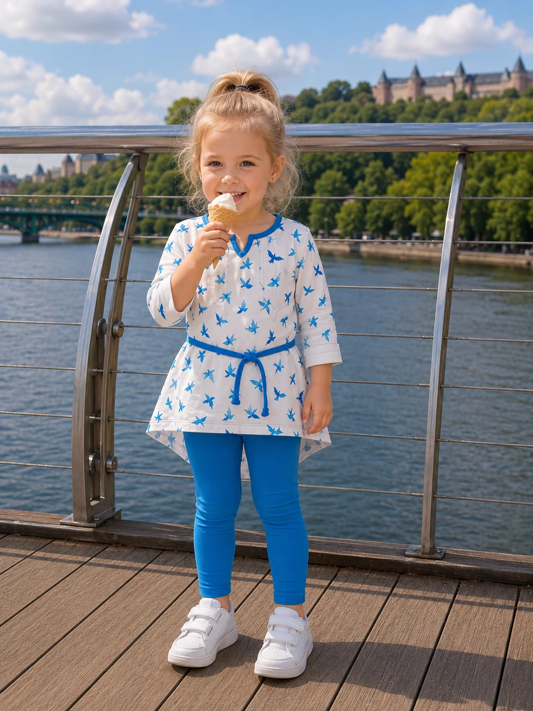Stylish Girls’ Tunic & Leggings Set. Size 98 cm (2-4Y) - photo 2