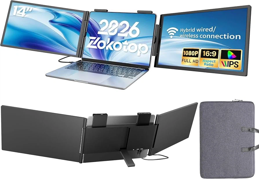 🔥 Brand New – 14" FHD Triple Laptop Screen Extender