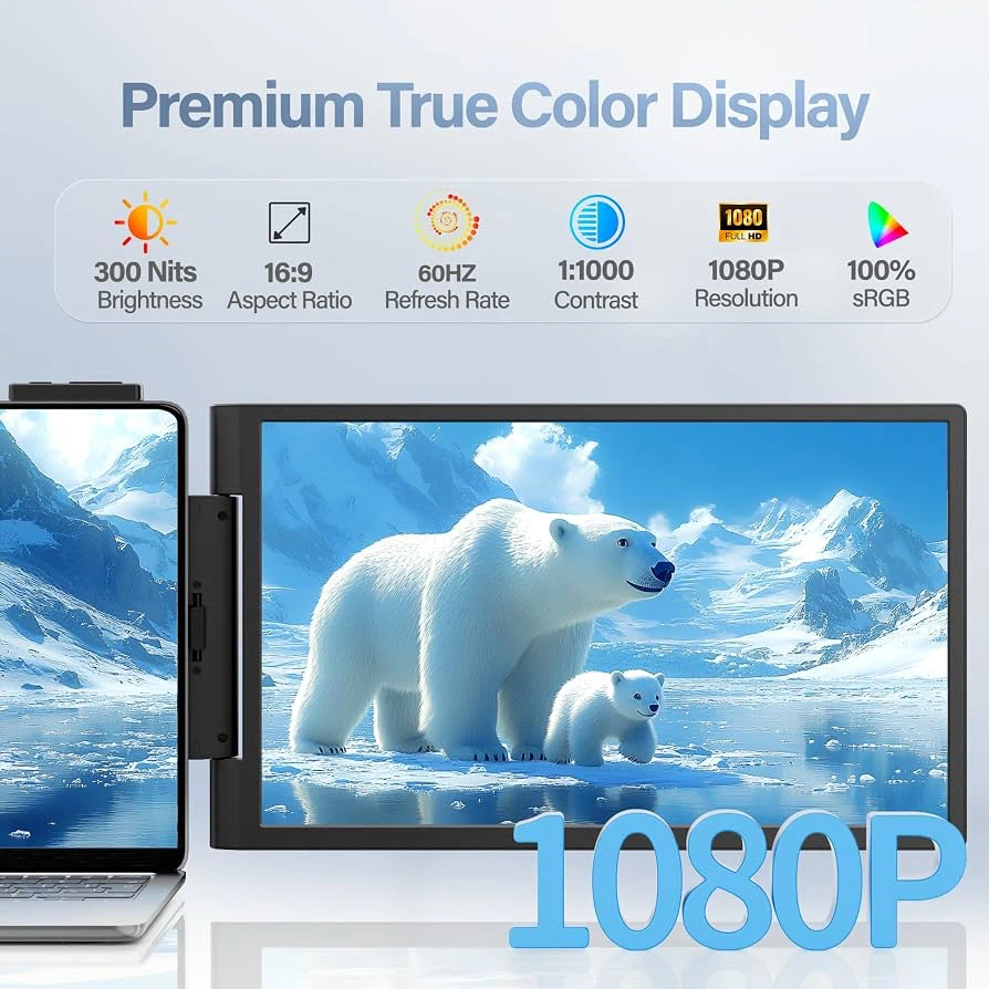 🔥 Brand New – 14" FHD Triple Laptop Screen Extender - photo 4