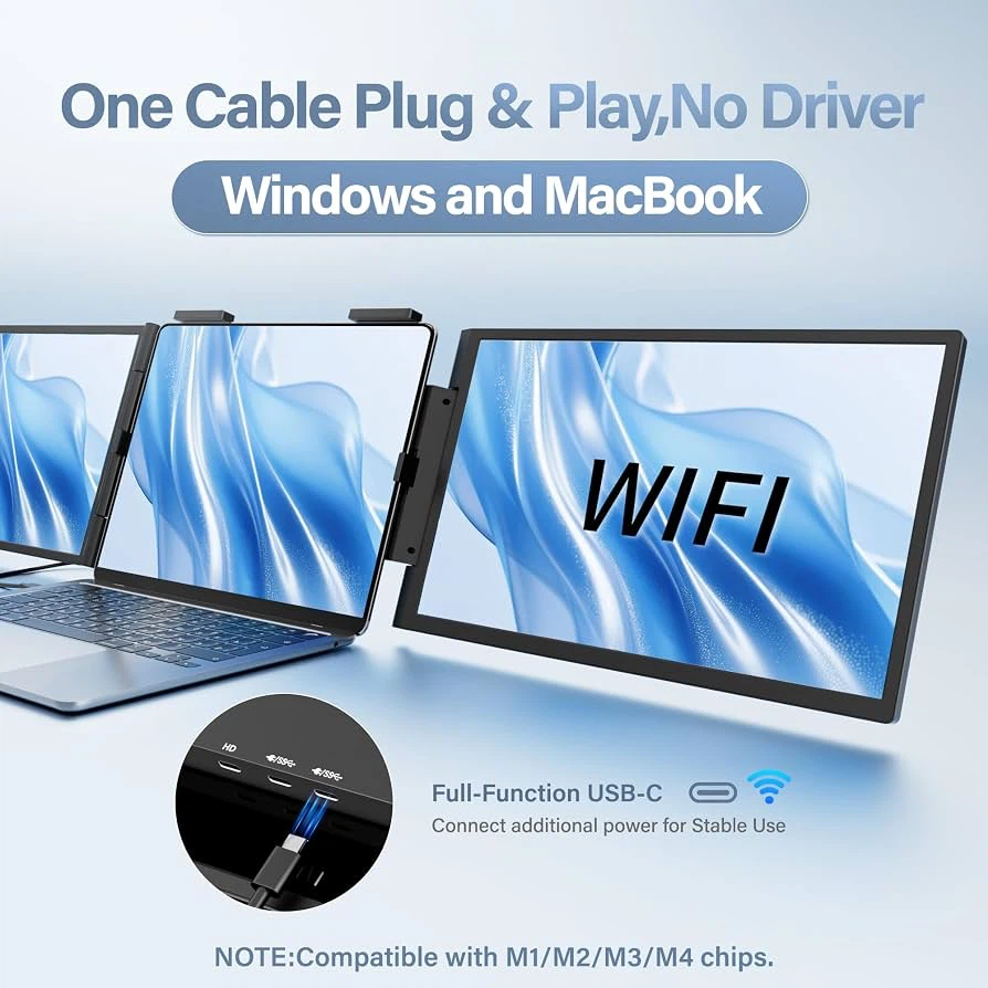 🔥 Brand New – 14" FHD Triple Laptop Screen Extender - photo 5