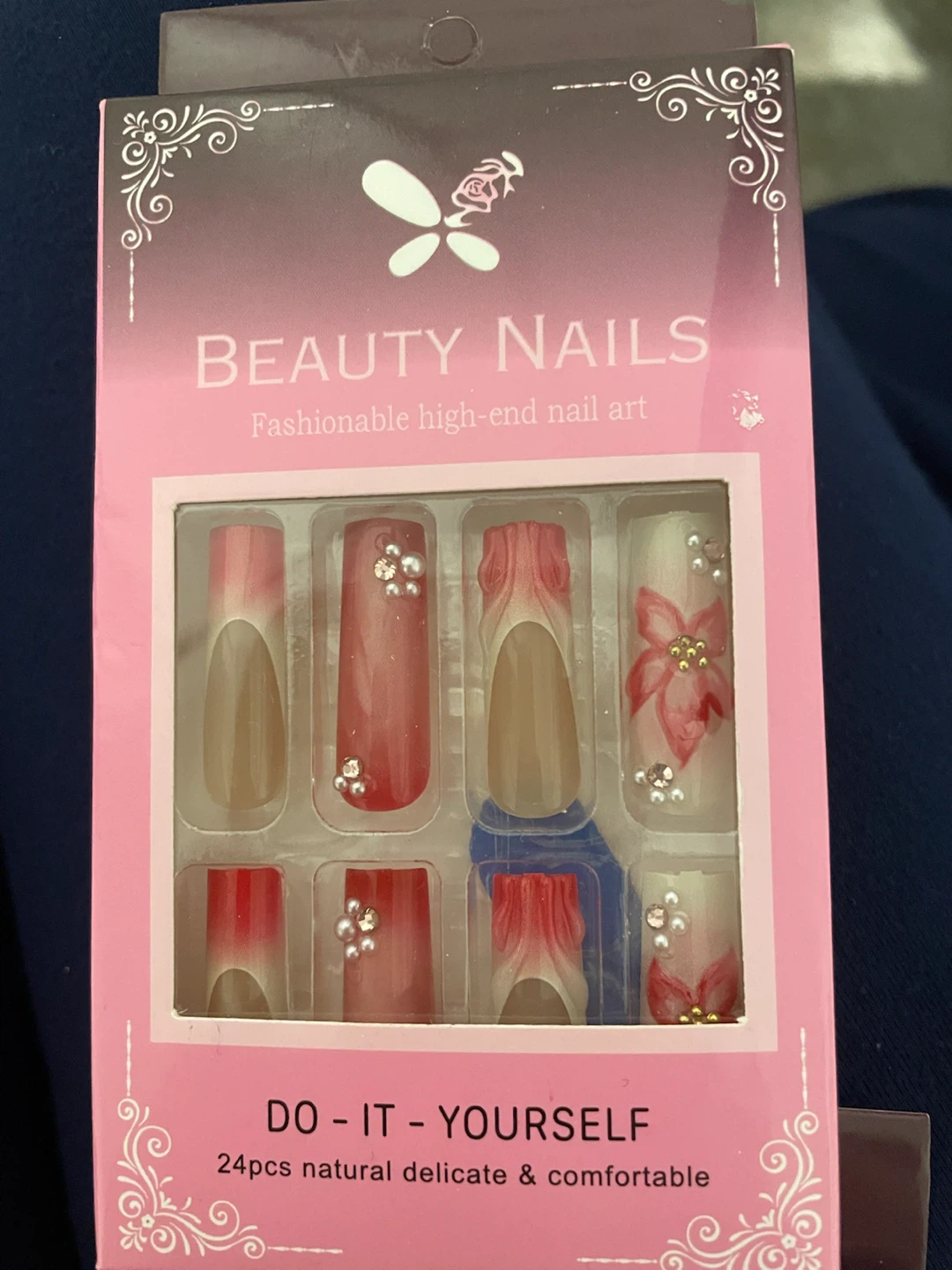 Beauty Nails Fashionable High-End Nail Art (24pcs)
