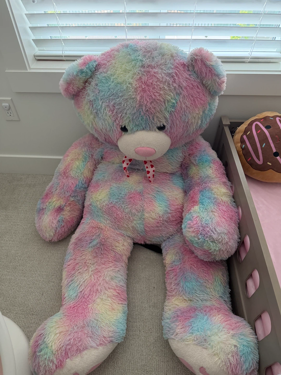 Giant Tie-Dye Teddy Bear Plush Toy