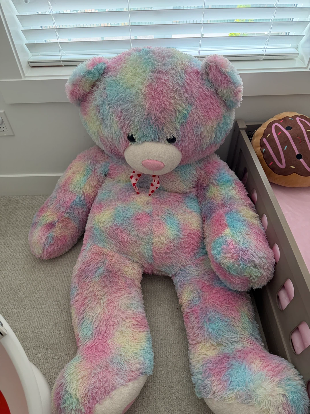 Giant Tie-Dye Teddy Bear Plush Toy - photo 2