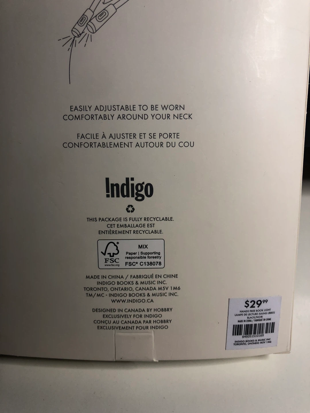 NEW Indigo Hands Free Book Light 2in 1 - photo 4