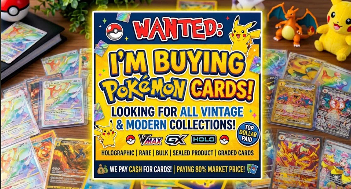 I'm Buying Pokemon Cards - All Vintage & Modern Collections