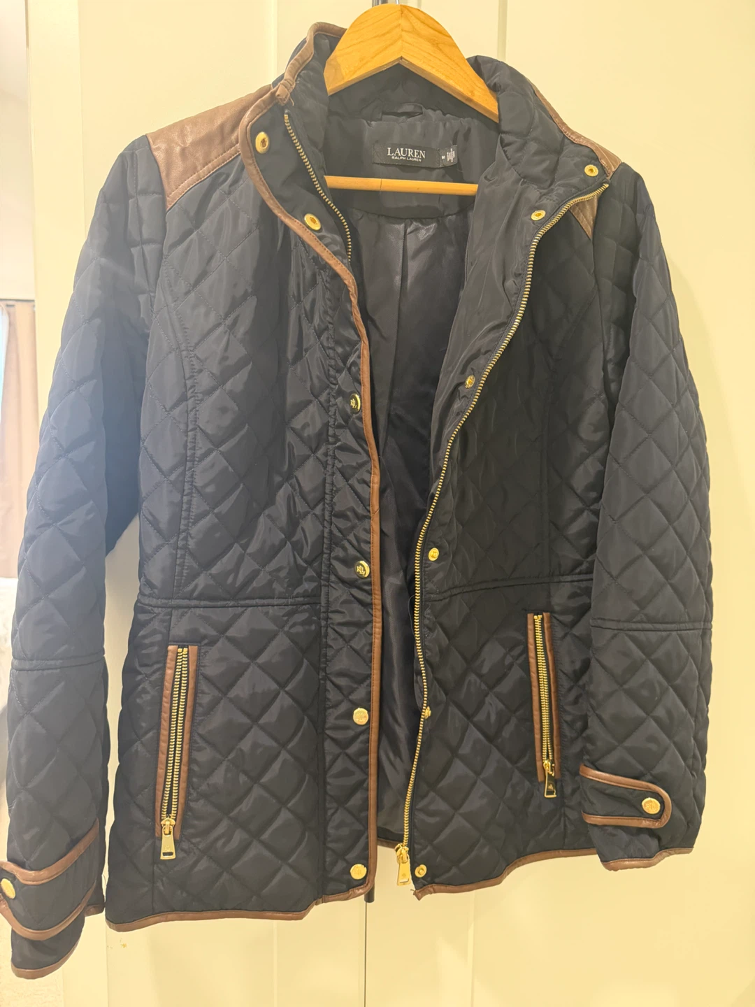 Lauren Ralph Lauren Quilted Jacket - Navy - Size M