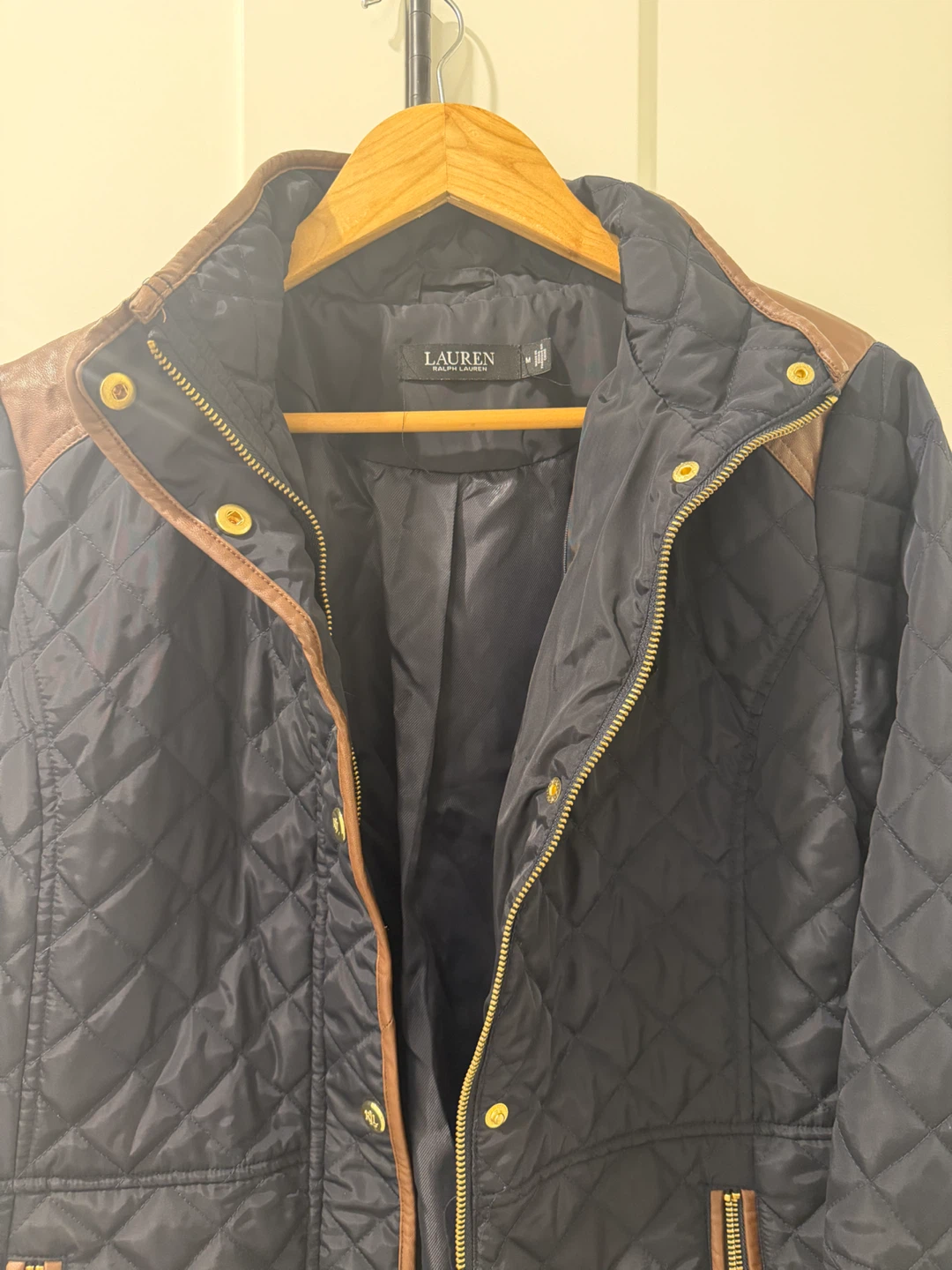 Lauren Ralph Lauren Quilted Jacket - Navy - Size M - photo 3