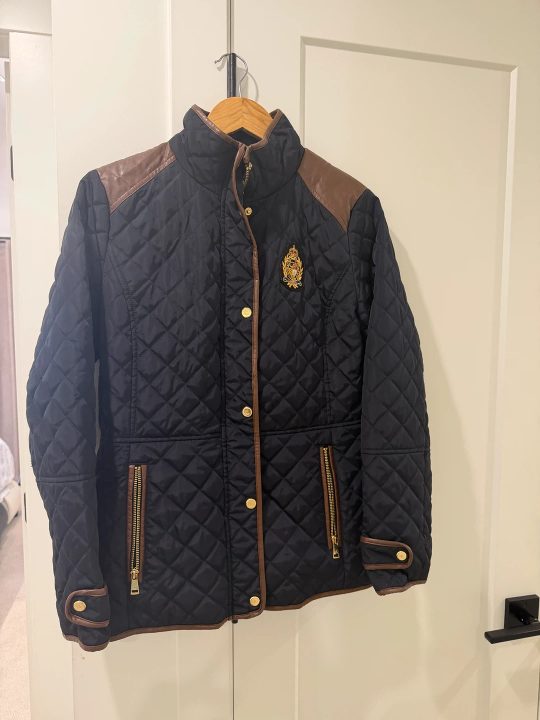 Lauren Ralph Lauren Quilted Jacket - Navy - Size M - photo 4