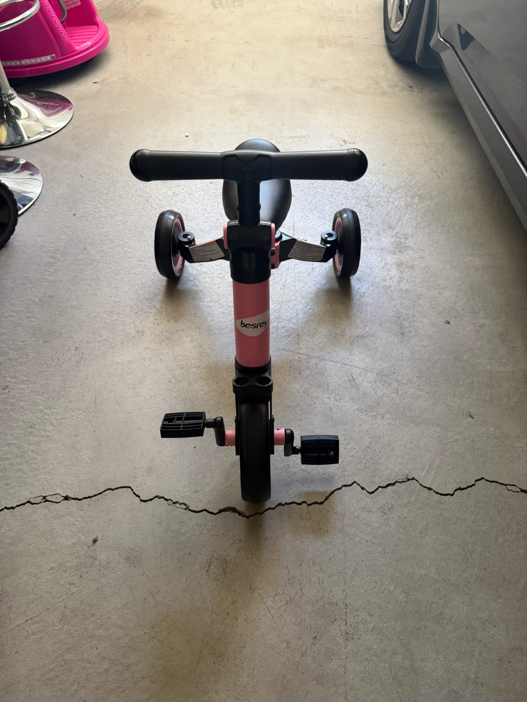 Pink BESREY Toddler Tricycle Balance Bike - photo 2