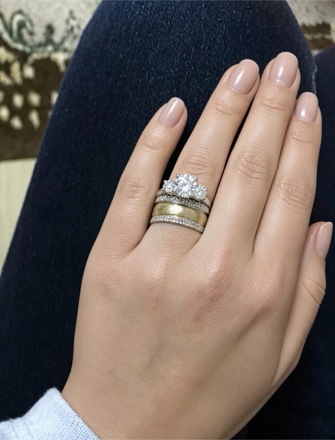 Certified Canadian Diamond Engagement Ring 14K White Gold. - photo 4