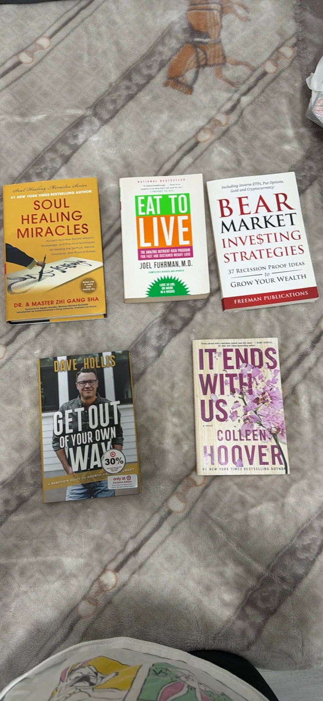 Bundle of 5 Books: Self-Help, Investing, and Fiction