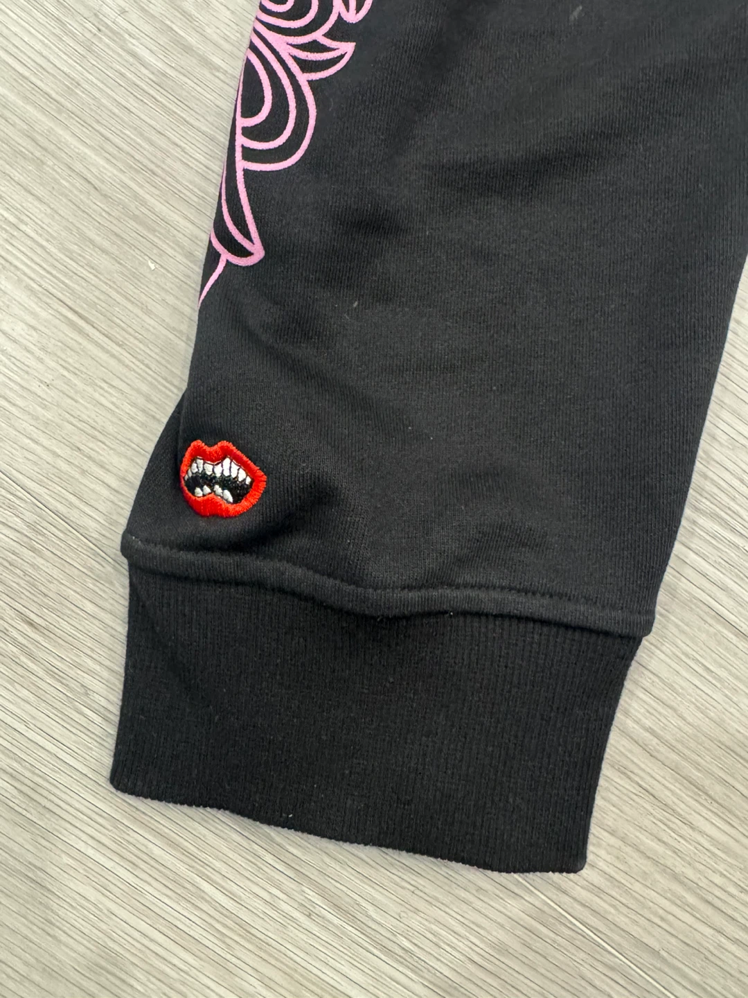 Chrome Hearts Black Hoodie with Pink Detail - photo 2