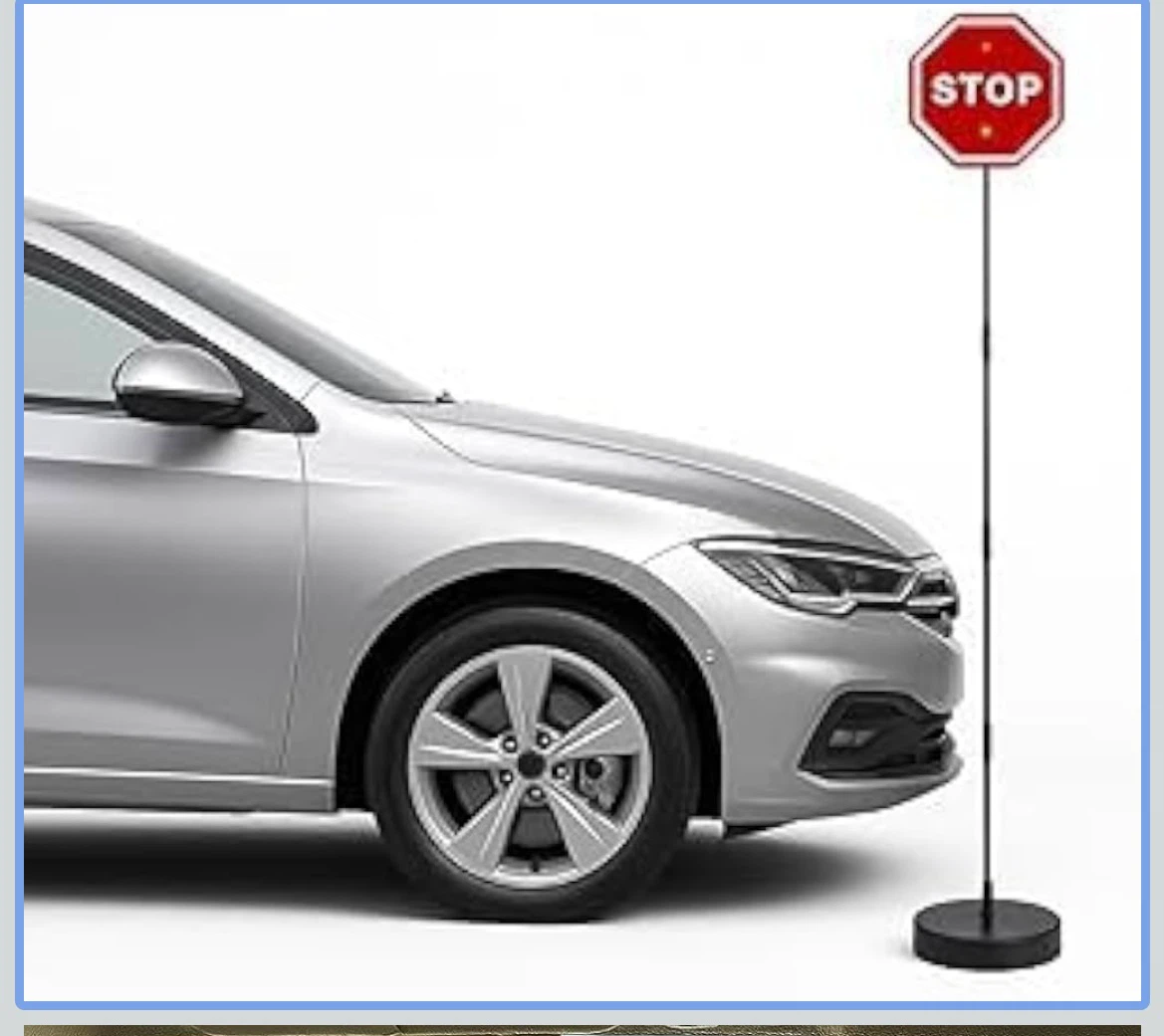 Parkez With Flashing LED Light Parking Assist Stop Sign - photo 2