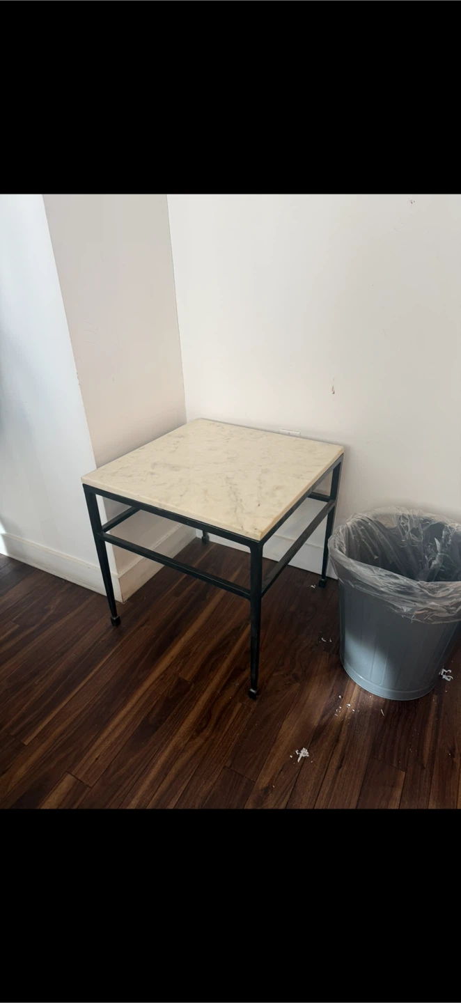 Marble top side table - photo 2