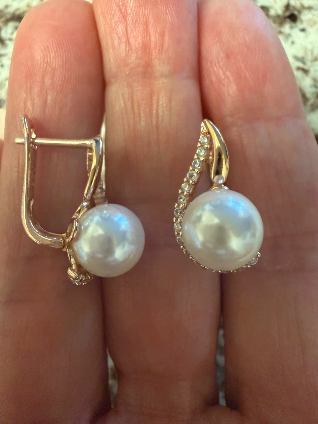 14k pearl earrings