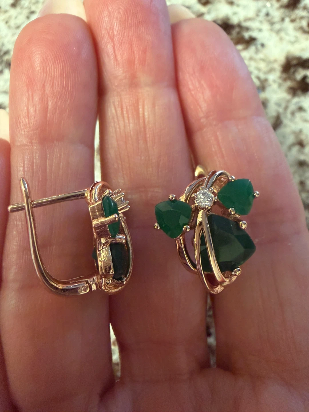14k gemstone earrings