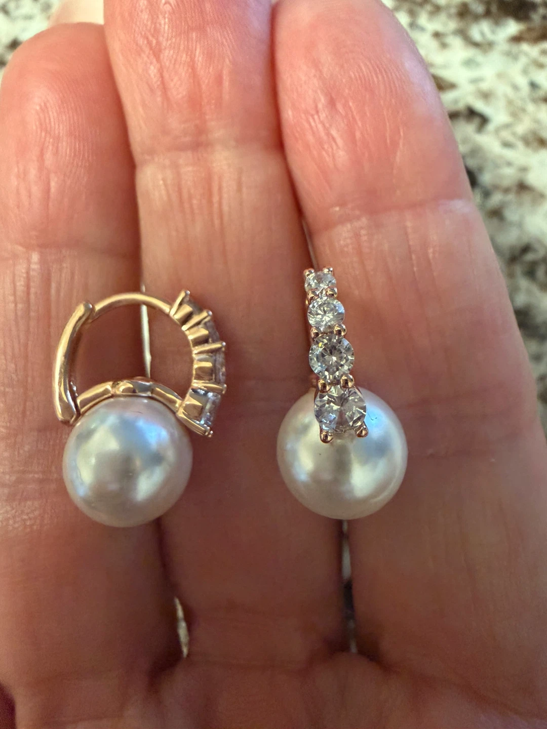 14k pearl earrings