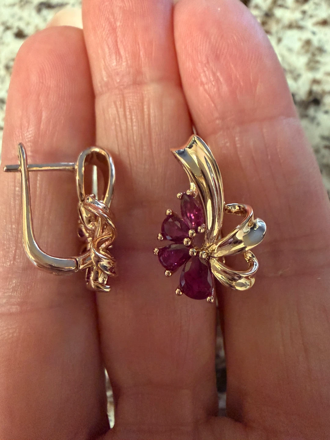 14k gemstone earrings