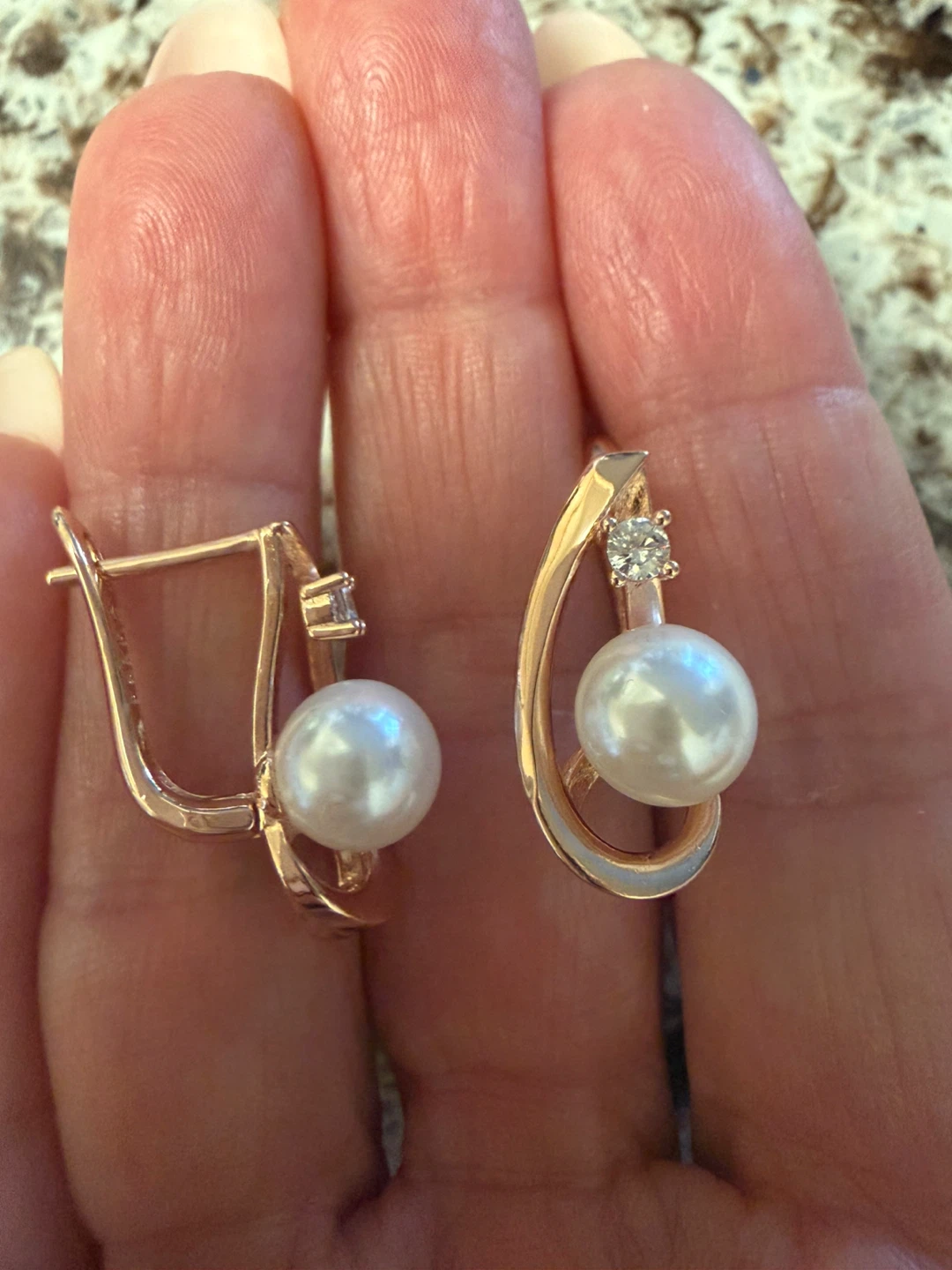 14k pearl earrings