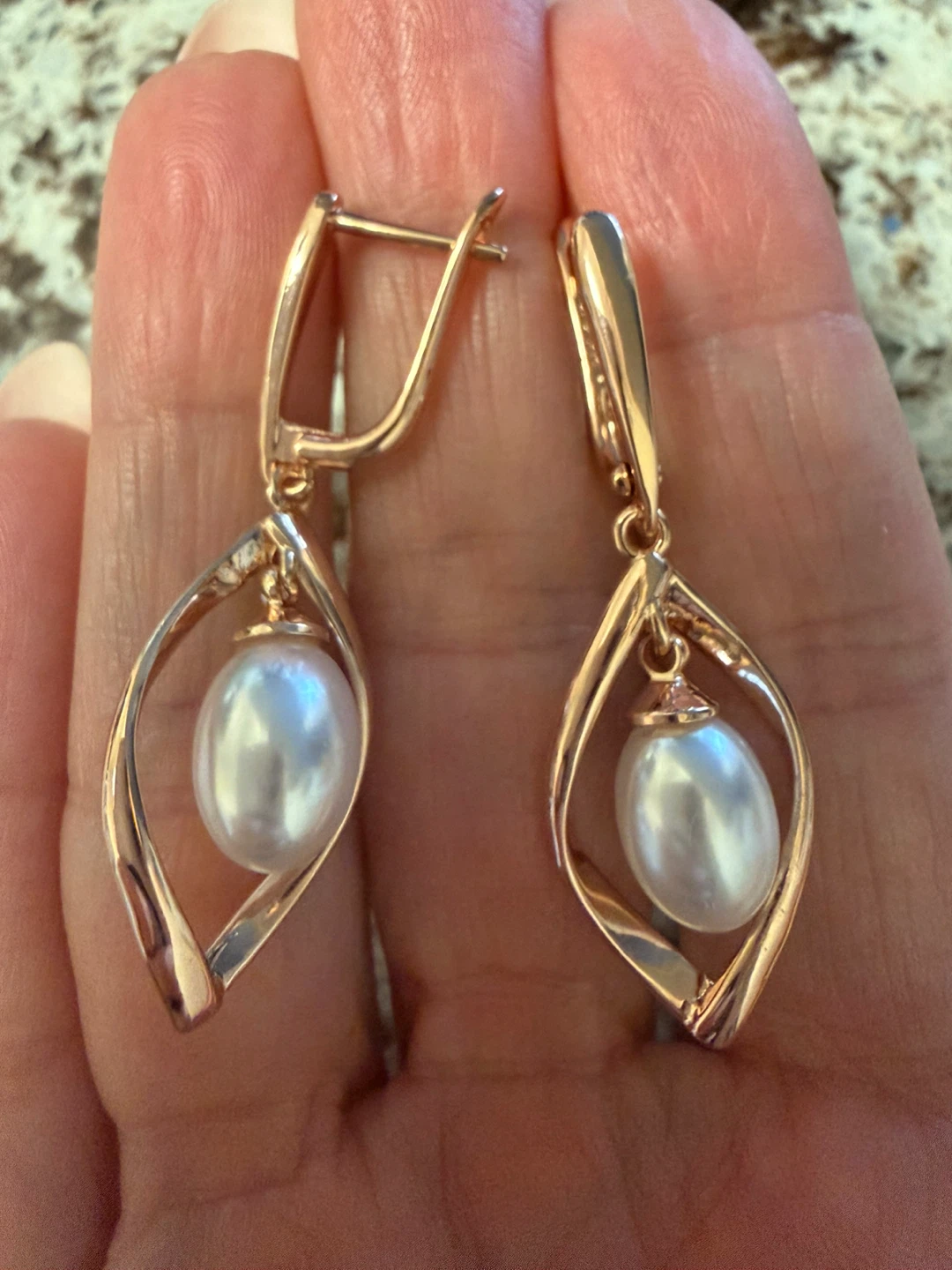 14k pearl earrings