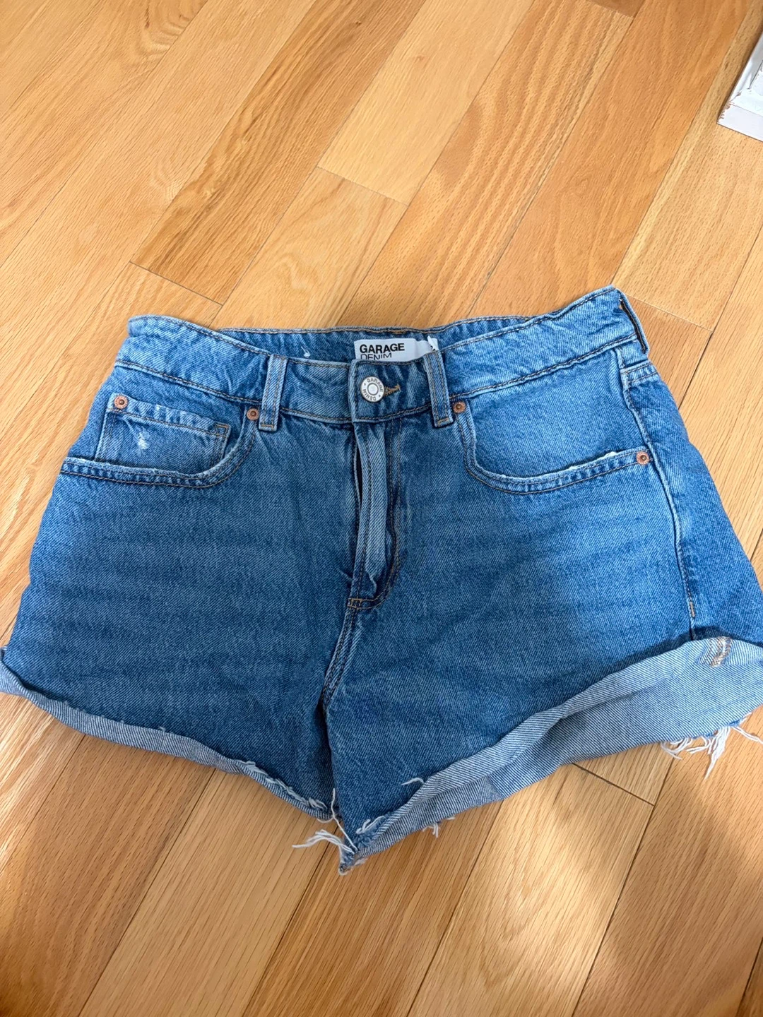 Garage Denim High-Waisted Jean Shorts Size 27