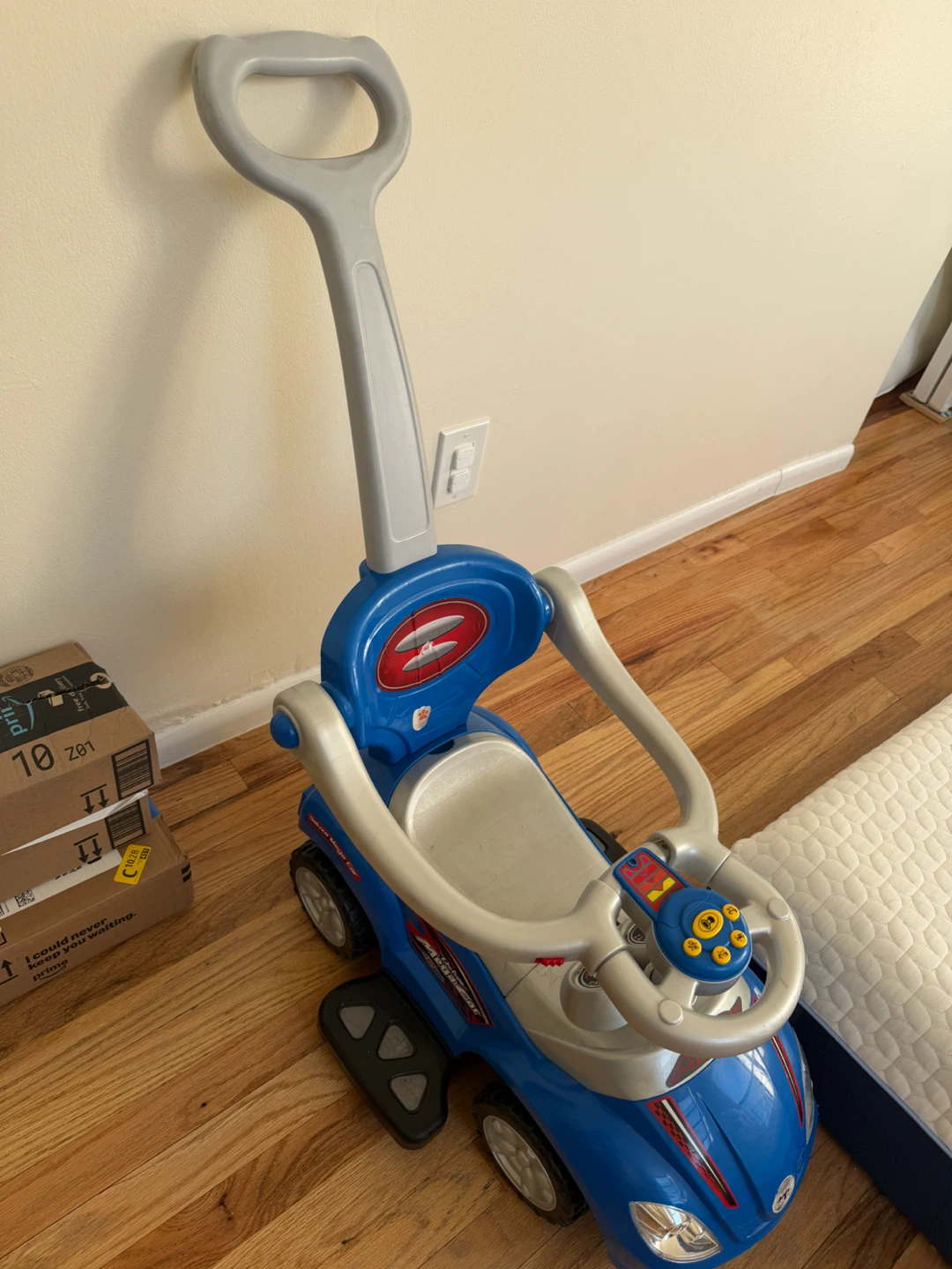 Blue Ride-On Push Car