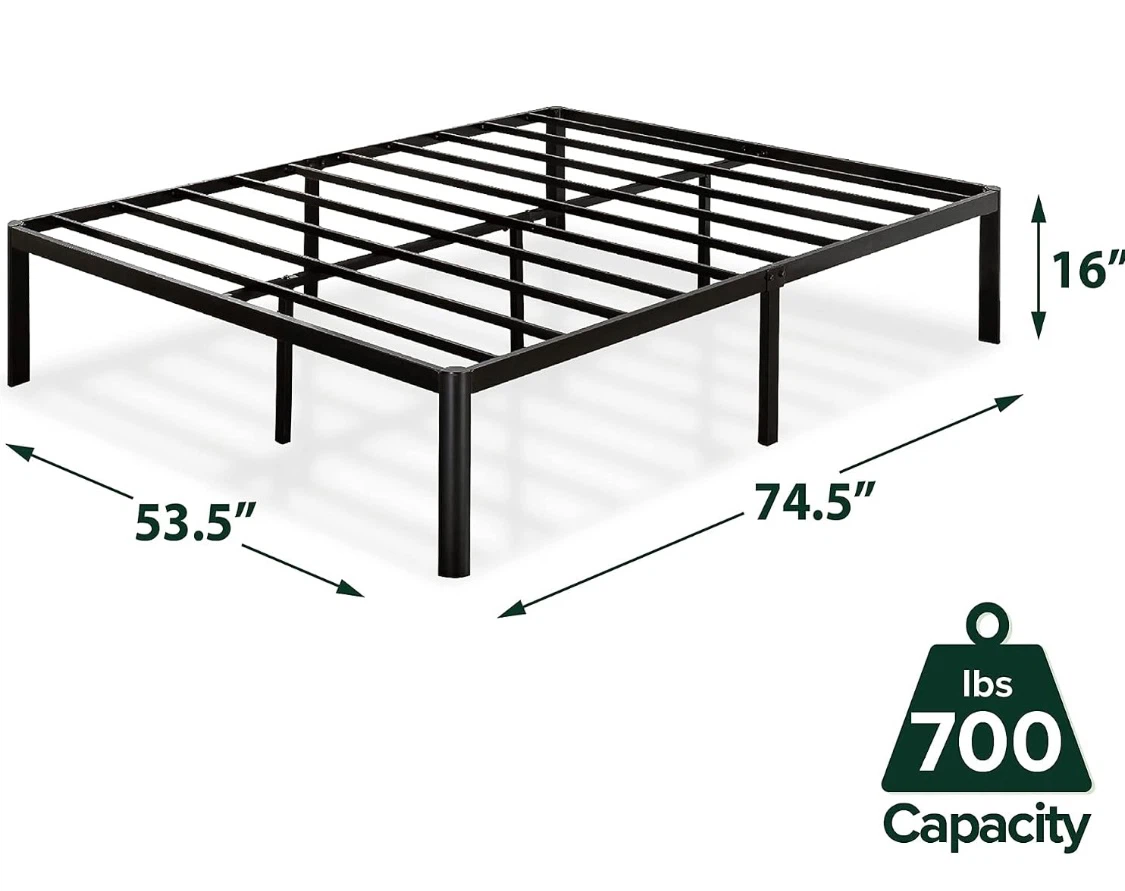 Black full size Metal Bed Frame