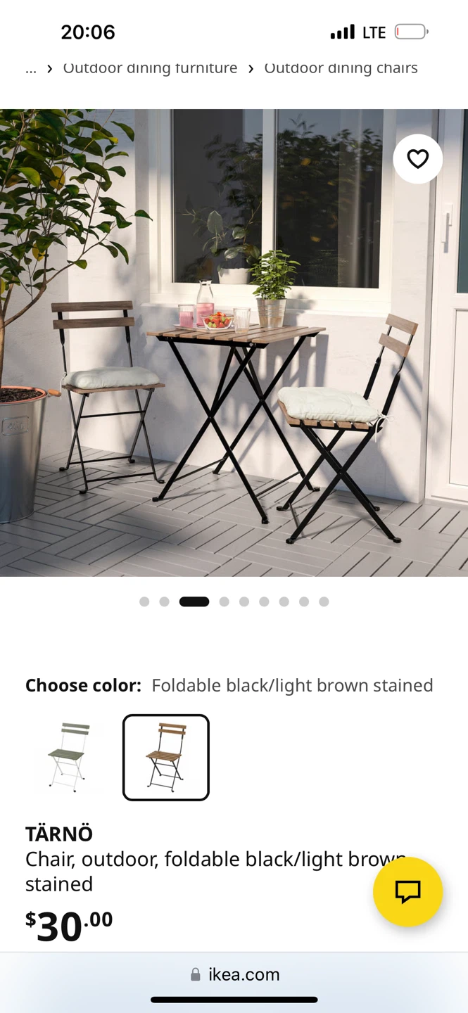 IKEA TÄRNÖ Outdoor Folding Chair - photo 5