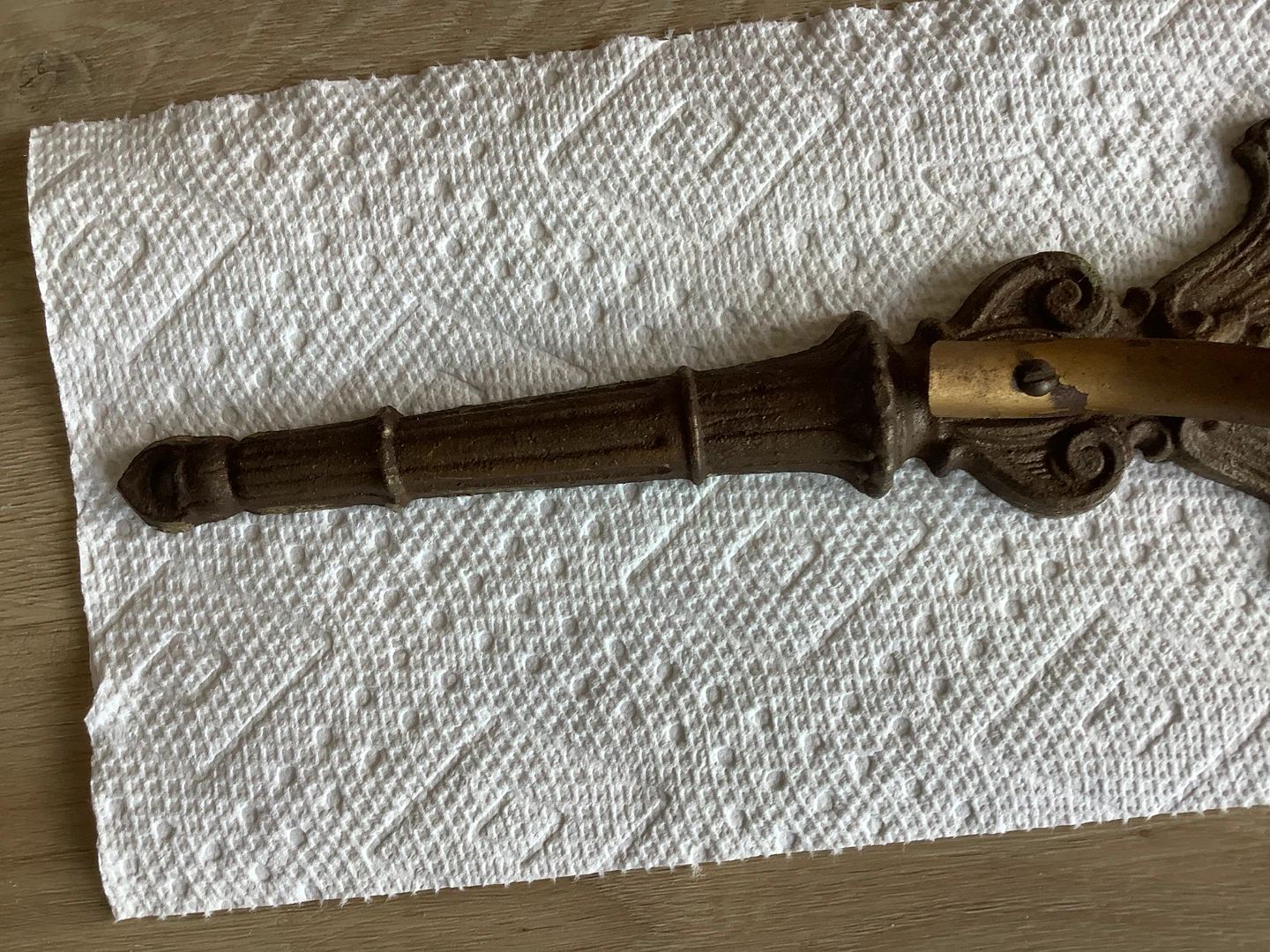Antique Bronzed Cast Metal Wall Sconce Backplate 🐞 - photo 3