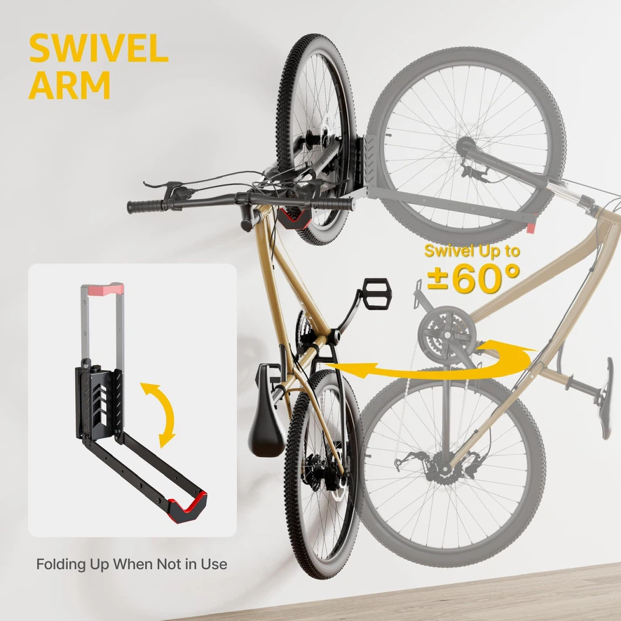 MONTEK 4 Pack Wall Mount Bike Rack - photo 4