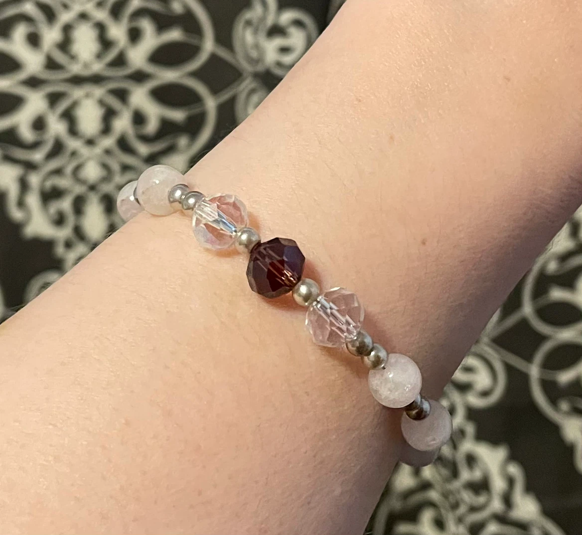 Swarovski Crystal and Rose Quartz bracelet - photo 3