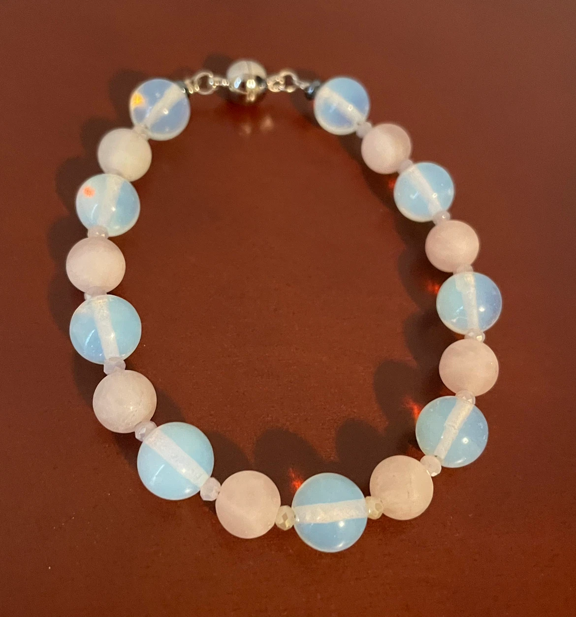 Moonstone and Rose Quartz bracelet