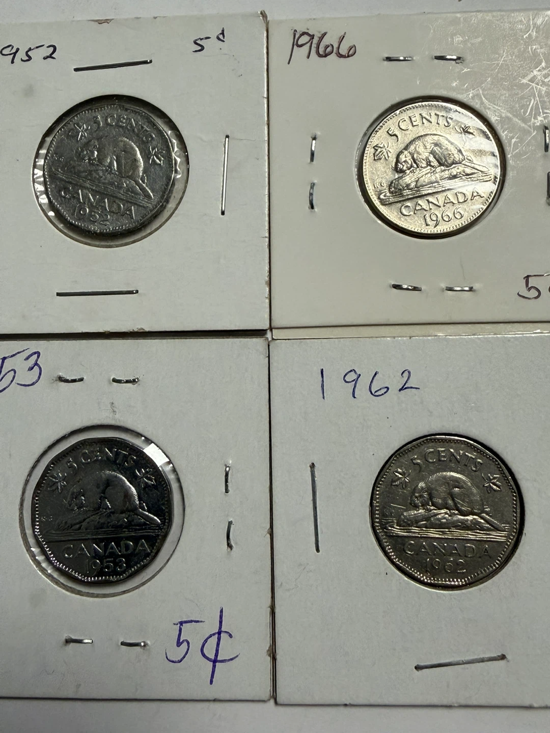 Collection of Canadian 5 Cent Coins - photo 3
