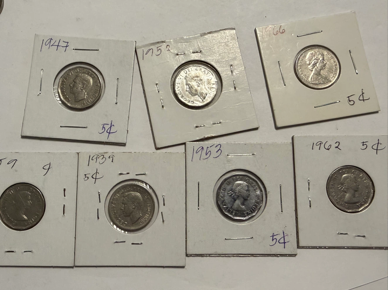 Collection of Canadian 5 Cent Coins - photo 4