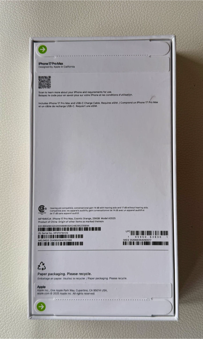 Brand New, Factory Sealed Apple iPhone 17 Pro Max 256GB - photo 2