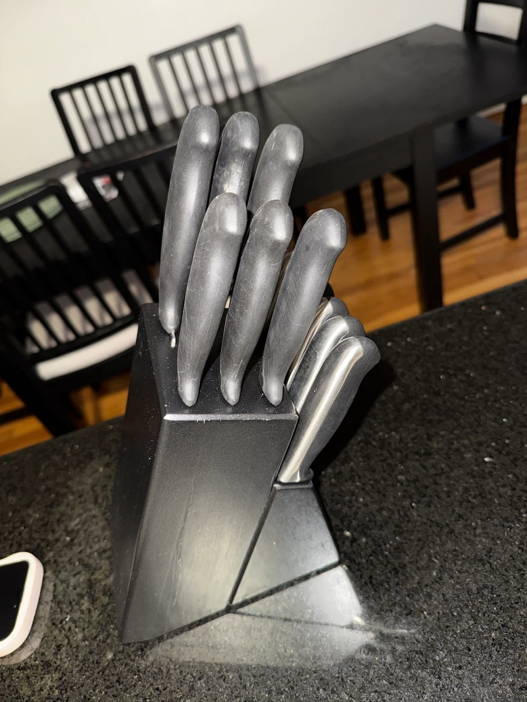 Knife Block Set, Stainless steel trays and cast iron saucepan - photo 2