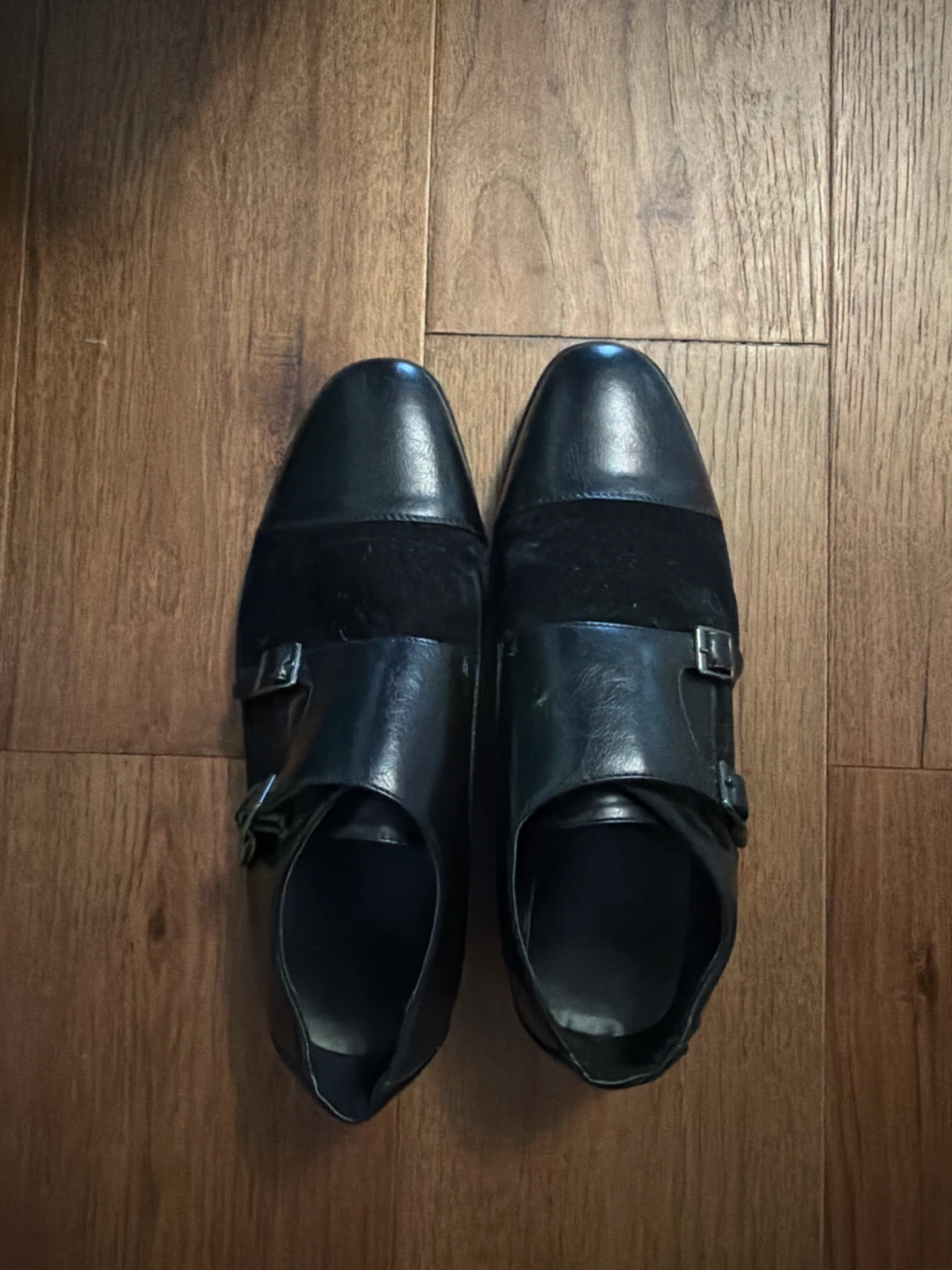 Black Monk Strap Shoes