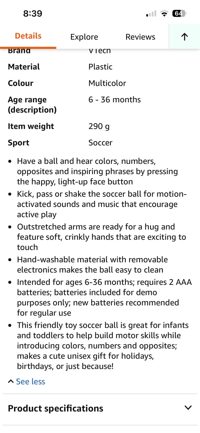 LIKE NEW BRIGHT LIGHTS SOCCER BALL (READ LISTING) - photo 3