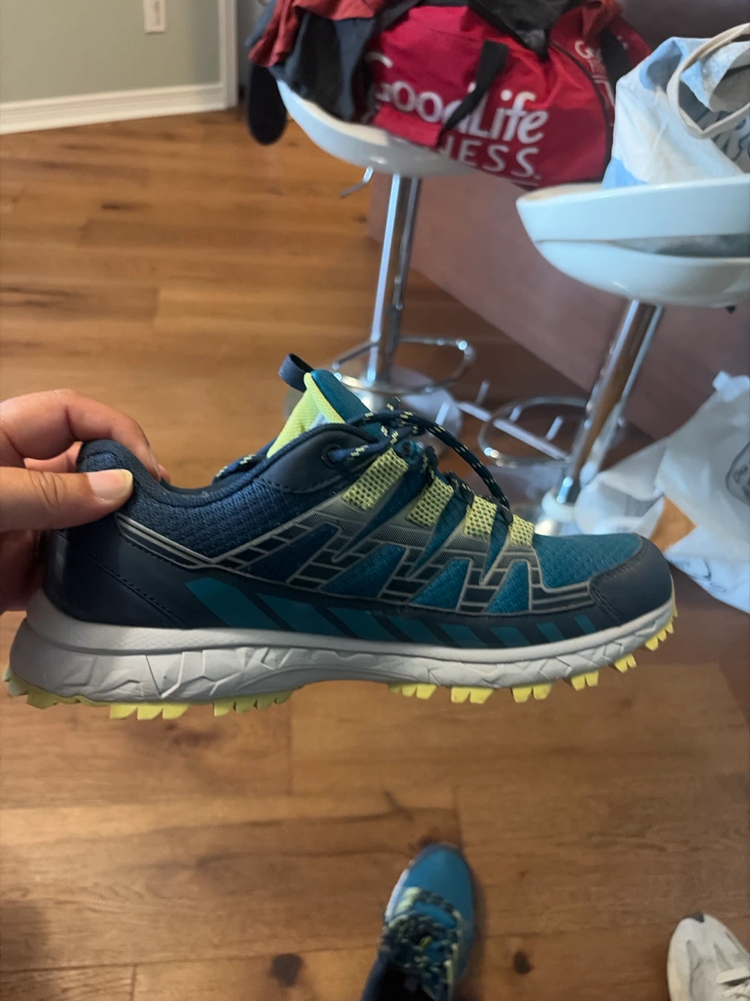 Mountain Warehouse Trail Running Shoes - Blue/Yellow - photo 2