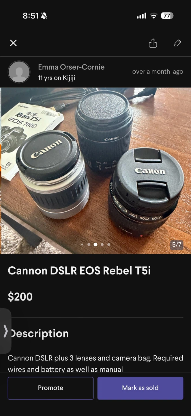 Cannon DSLR EOS Rebel T5i - photo 5