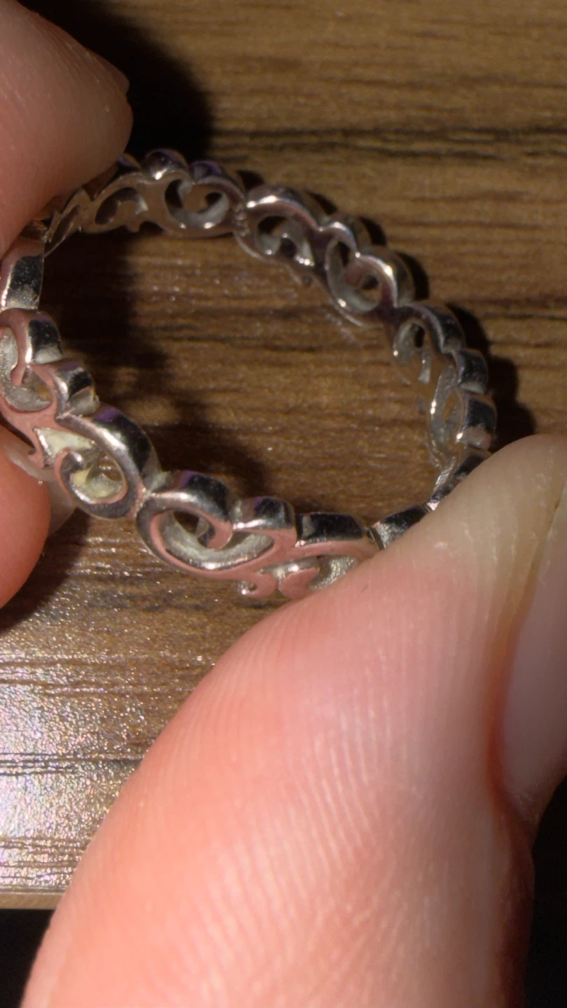 Silver Heart Scroll Ring - photo 2