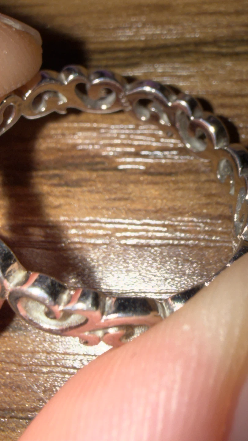 Silver Heart Scroll Ring - photo 3