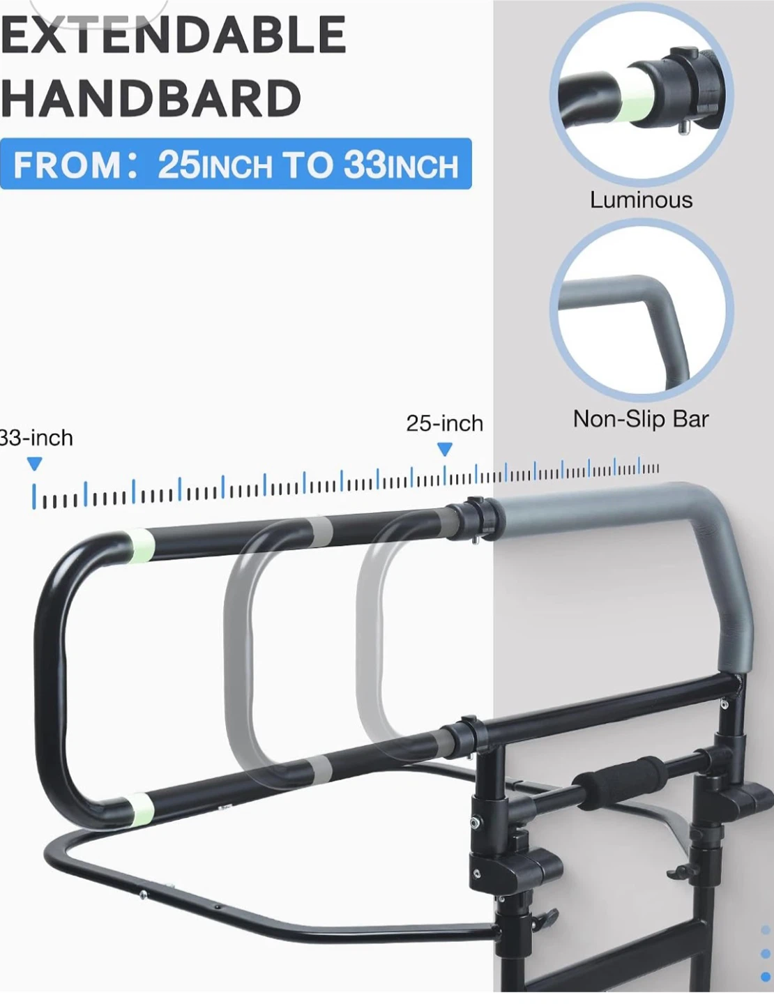 Extendable Handrail for Bed - photo 3